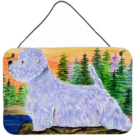 Carolines Treasures Westie Indoor Aluminium Metal Wall Or Door Hanging Prints SS8418DS812
